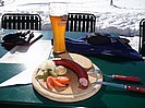 Zur Jause gabs eine Krainer Wurst.