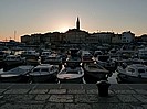 Sonnenuntergang im Hafen von Rovinj