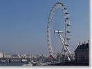 Riesenrad "London Eye" an der Themse