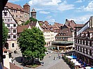 Platz am Tiergärtnertor unter der Kaiserburg