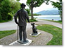 Thomas-Mann-Denkmal "Herr und Hund" in Gmund