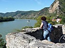 Aussichtspunkt mit Blick auf die Donau in Dürnstein